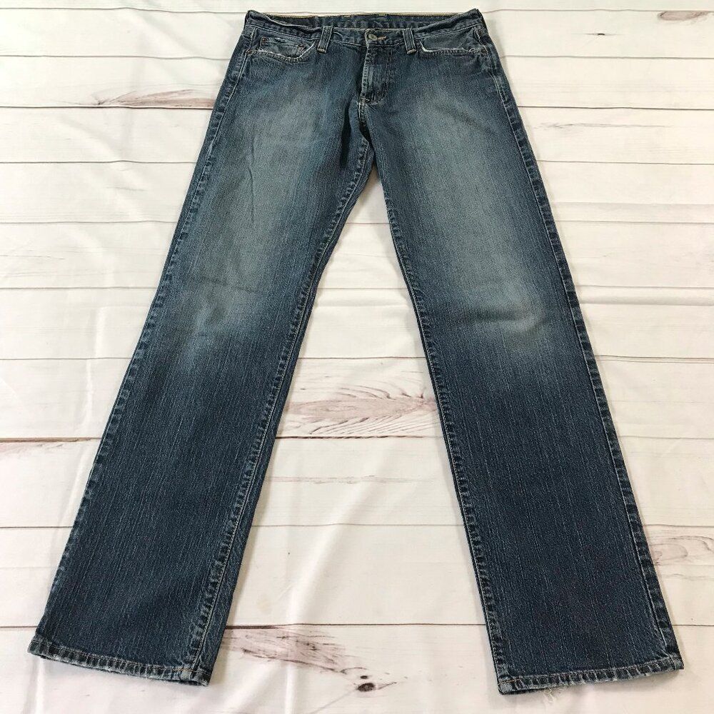 Lucky Brand Gene Montesano Men Size 31 Long Inseam Straight Leg Jeans